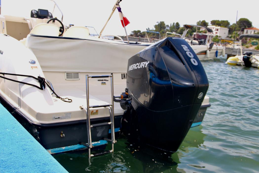 UNAGI water access plateform - ladder - engine