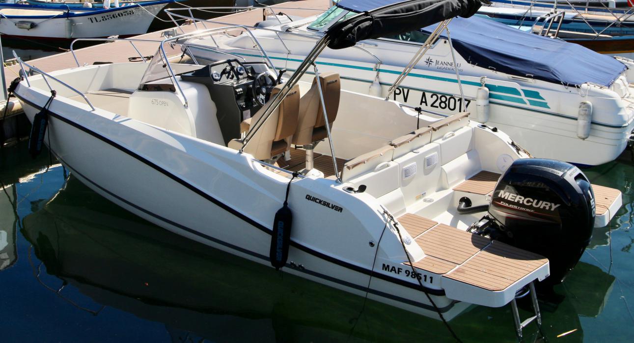 Quicksilver 675 plateforme arrière